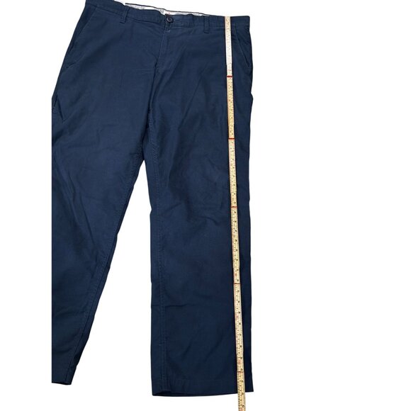 Dockers Mens Navy Cotton Straight Leg Pants W38 L32 - Picture 7 of 11